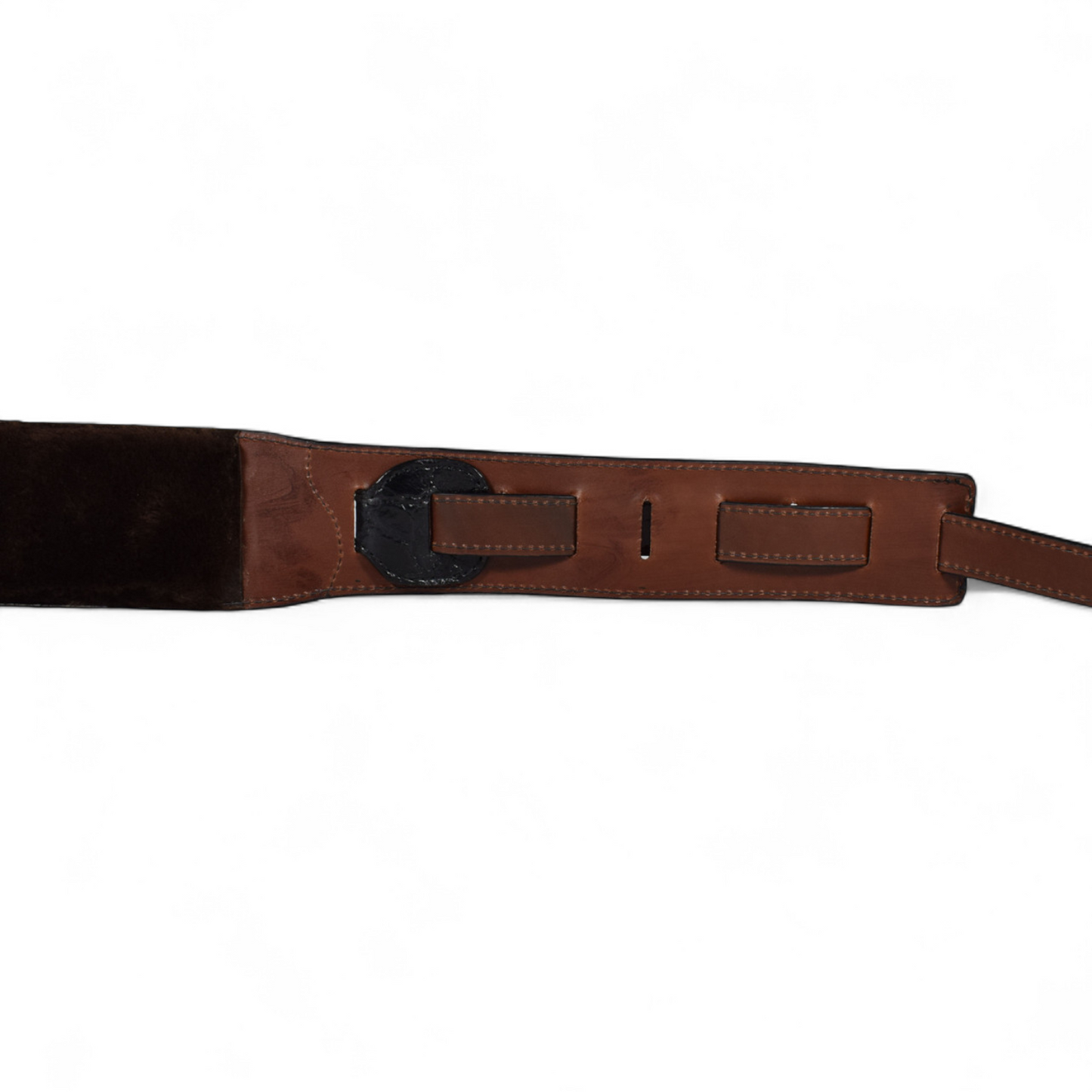Black Rattlesnake & Alligator Guitar Strap - 3" Wide
