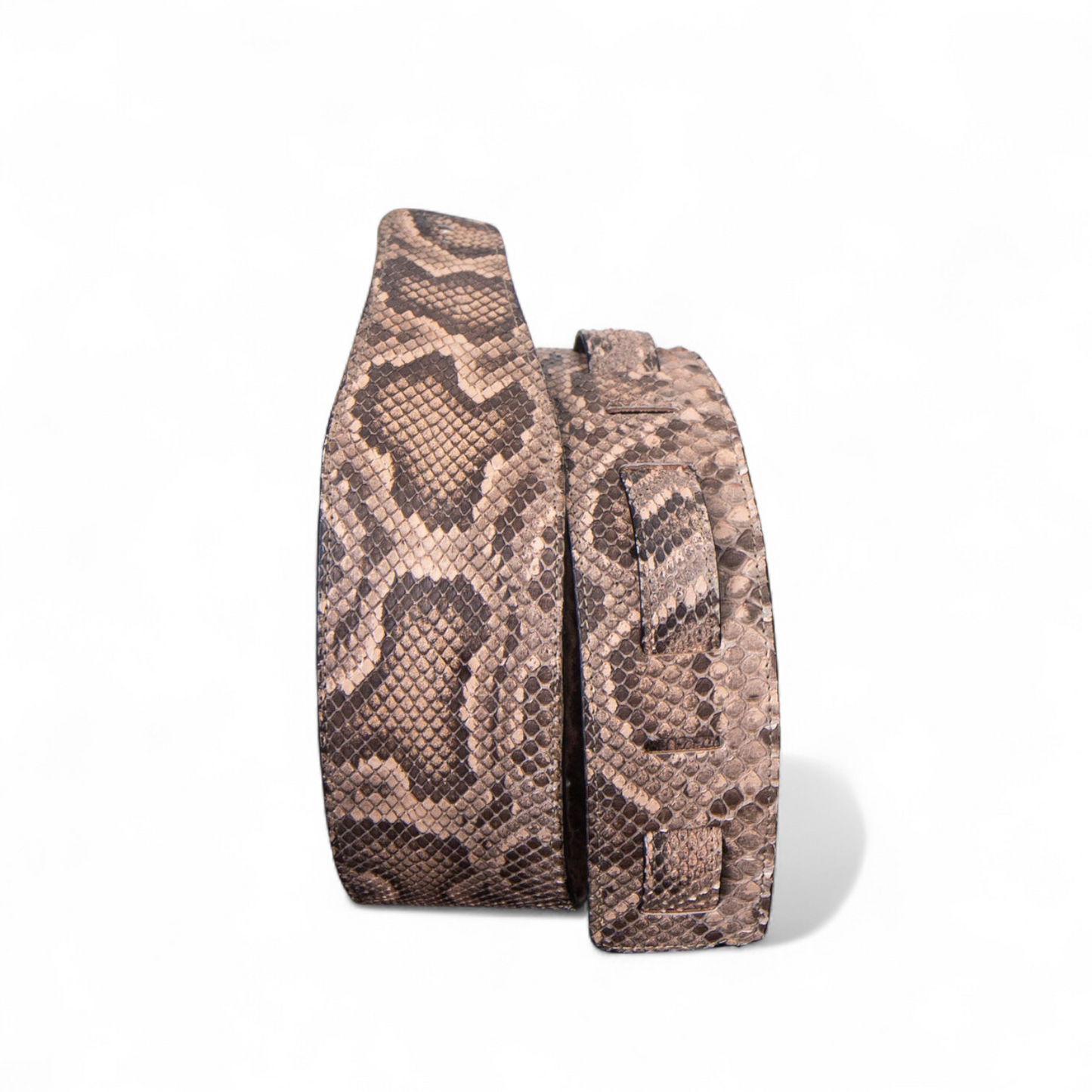 Natural Python Guitar Strap - 3" Wide