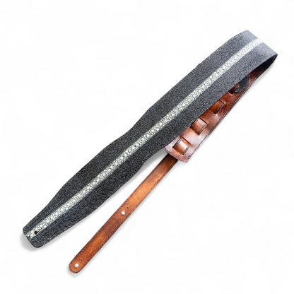 Black Stingray Guitar Strap - 3" Wide