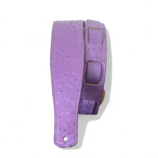 Purple Ostrich Guitar Strap - 2.5" Wide
