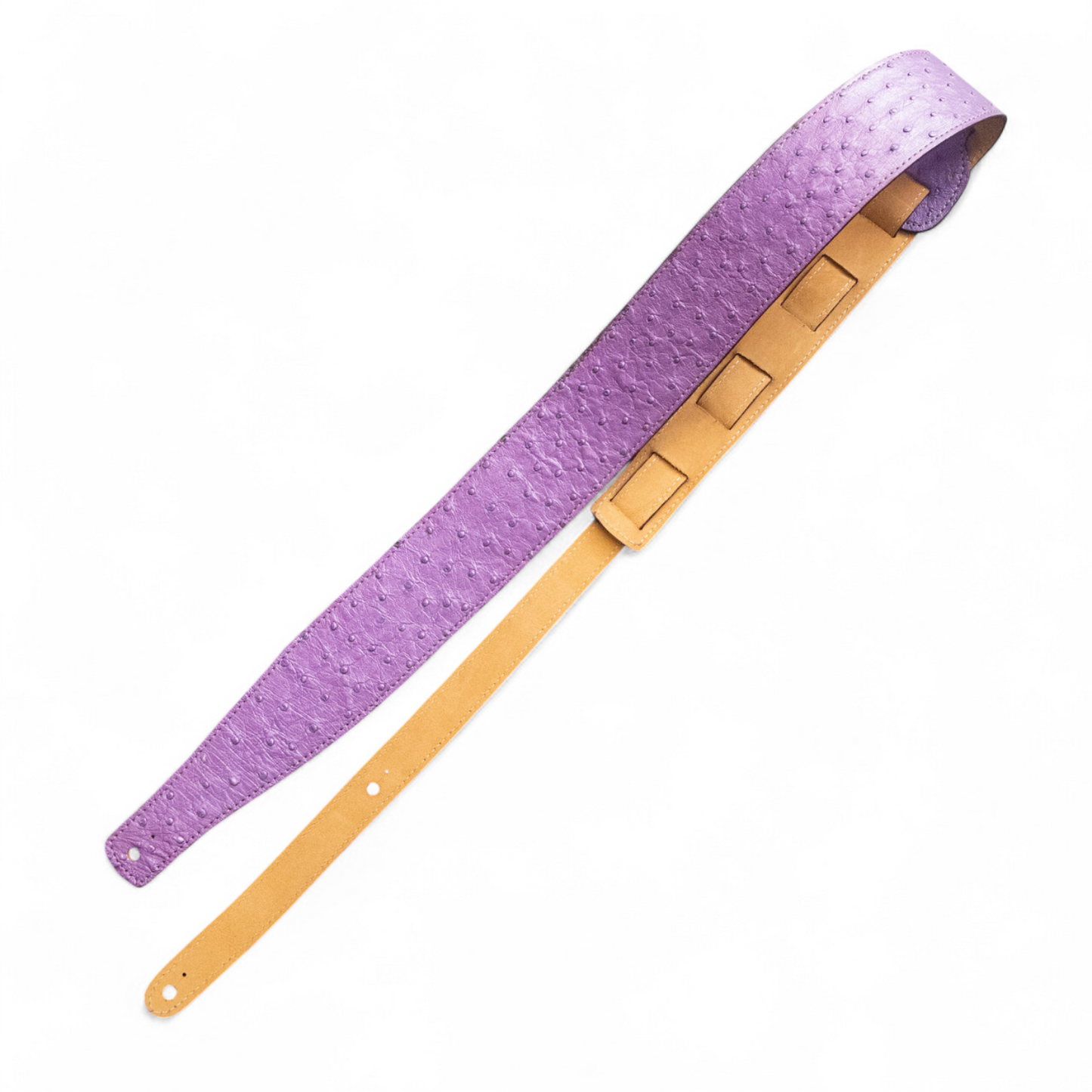 Purple Ostrich Guitar Strap - 2.5" Wide